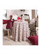 Teoran Christmas Tablecloth Round Fabric Multicolour D180cm.