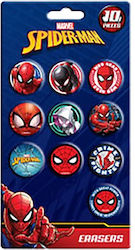 Spiderman Crime Fighter erasers, 10pcs.