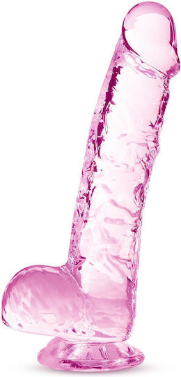 Blush Naturally Yours Crystalline Realistic Dildo Rose 15cm Τ-331800