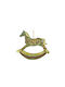 Hanging Ornament Ηorse Green/Red 12x16cm