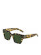 Dolce & Gabbana Women's Sunglasses with Brown Tartaruga Horn-Rimmed Frame and Brown Lenses DG4413 3375/52