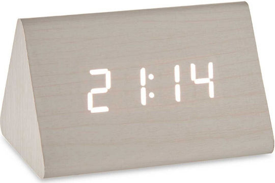 Gift Decor Ceas Digital de Masă cu Alarmă Alb 86300 Gift Decor Ceas Digital de Masă cu Alarmă Alb 86300