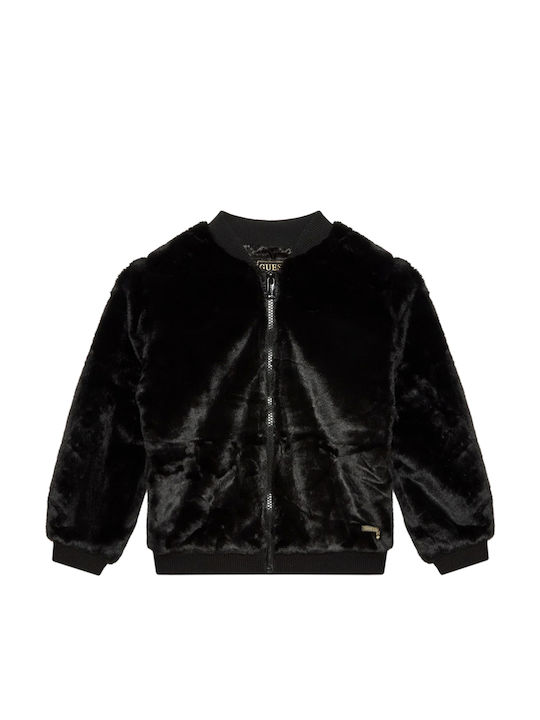 Guess Kids' Fur Short Black
