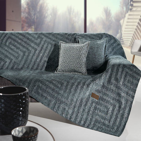 Guy Laroche Aberon Armchair Throw P150xW180cm Petrol Blue