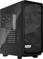 Fractal Design Meshify 2 Compact Lite Gaming Midi Tower Computer Case with Window Panel Black TG Light Tint