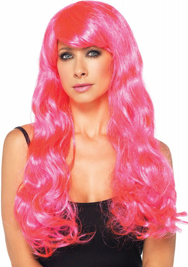 Leg Avenue Neon Star Περούκα Long Wavy Wig Ροζ