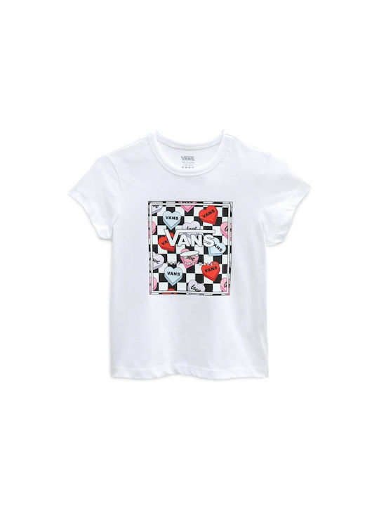 Vans Box Candy Hearts Παιδικό T-shirt Λευκό
