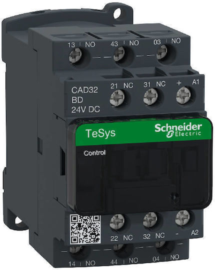 Schneider Electric Tesys D Βιομηχανικό Ρελέ Ισχύος 24V CAD32BD