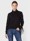 Guess Leonie Women's Blouse Long Sleeve Turtleneck Black