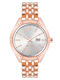 Nine West Damen Uhr mit Rose Gold Metallarmband