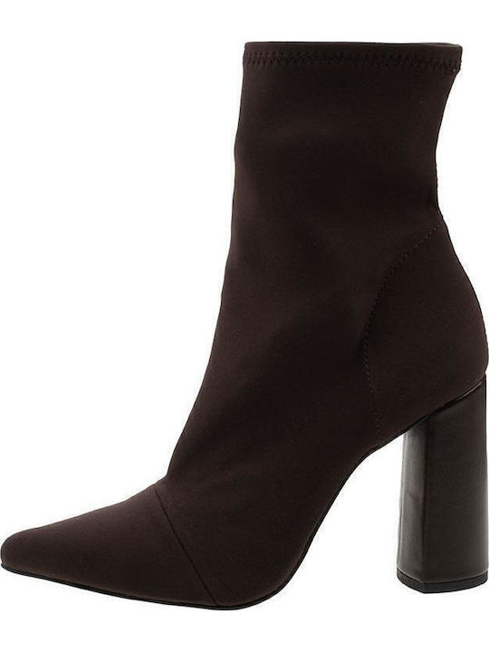 Sante Women's Ankle Boots with High Heel Brown