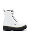 Ragazza R Leather Women's Ankle Boots White