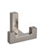 Conset Wall Hanger C1197 Metal 2 Hooks Matte Nickel 5.2x4cm