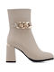 Stiefeletten Damen Beige