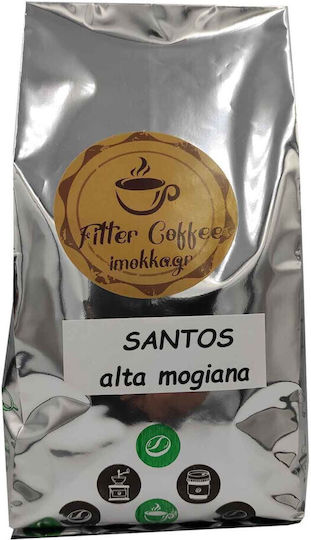 η Μόκκα Καφές Φίλτρου Santos Alta Mogiana Ψιλοκομμένος Αλεσμένος ΨΙλοκομμένος 500gr