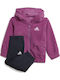 Kids Tracksuit With Jacket Purple 2 Pieces Teddy