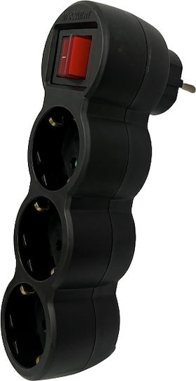 Fos me T-förmiger Wandstecker 3 Positionen mit Schalter