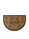 Viosarp Entrance Mat Anti-slip Semicircular Brown 40x60cm