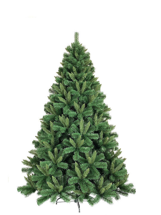 Άγραφα Christmas Green Tree with Metallic Base and Built in Branches H180cm