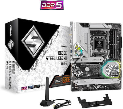 ASRock B650E Steel Legend WiFi Mainboard ATX mit AMD AM5 Sockel