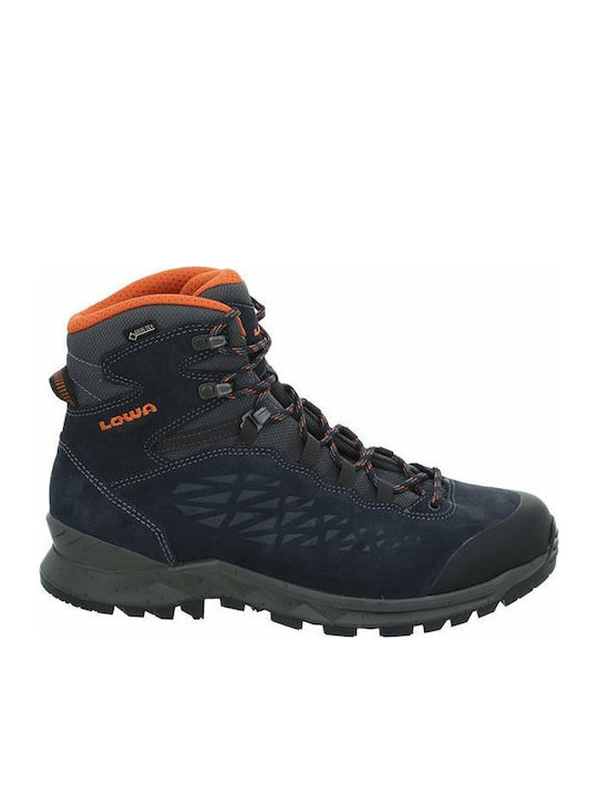 Lowa Explorer GTX Mid Men's Hiking Boots Waterproof with Gore-Tex Membrane Blue