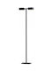 Viokef Posto LED Φωτιστικό Δαπέδου Υ145xΜ28εκ. με Θερμό Λευκό Φως 792lm Μαύρο