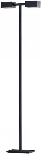 Viokef Posto LED Φωτιστικό Δαπέδου Υ145xΜ28εκ. με Θερμό Λευκό Φως 792lm Μαύρο
