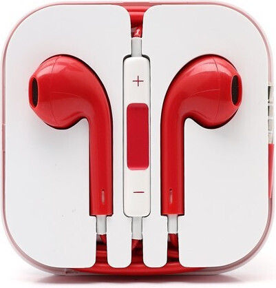 50021603 Earbuds Handsfree with 3.5mm Connector Red