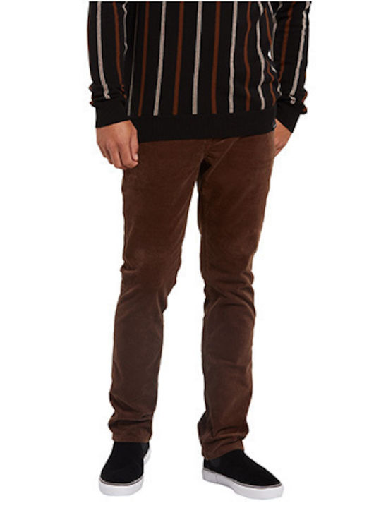 Vorta Trousers Chino in Straight Line Brown