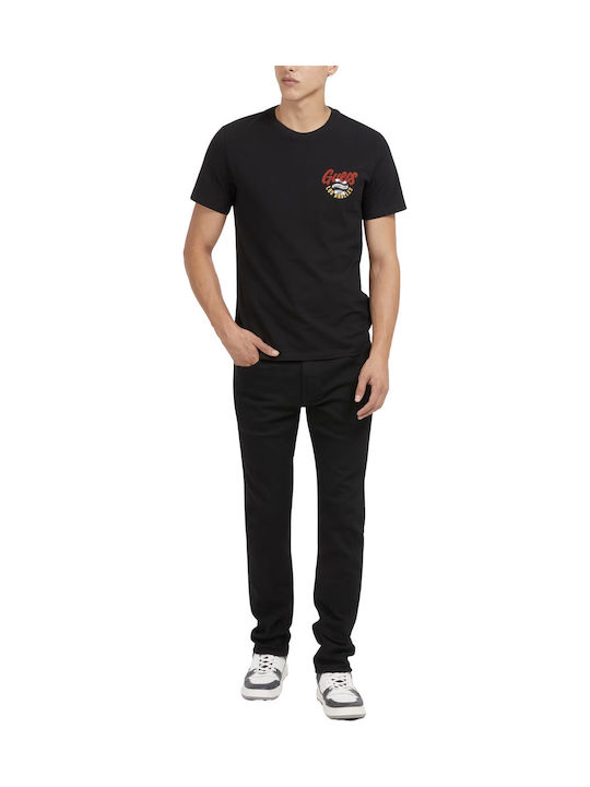 Angels Men's Jeans Pants with Skinny Straight Fit Black