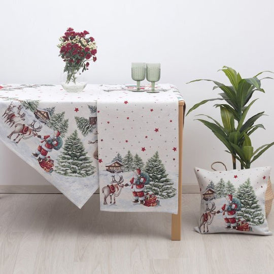 Dimeco 8943 Christmas Tablecloth Runner Fabric Multicolour L140xW45cm.