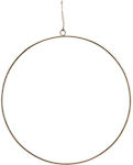 ALUMINIUM WREATH PENDANT 40CM GOLD