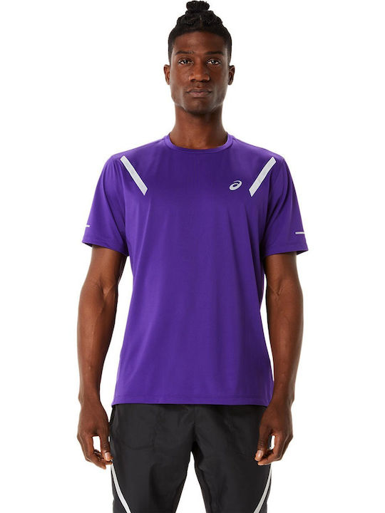 ASICS Tricou sportiv pentru bărbați cu mâneci scurte Violet