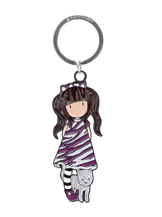 Santoro Μπρελόκ Gorjuss Wild Keyring Μεταλλικό Ruby Wild