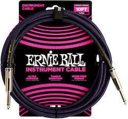 Ernie Ball Braided Instrument Cable 6.3mm male ...