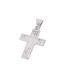 Men's White Gold Cross 9K