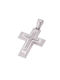 Men's White Gold Cross 9K