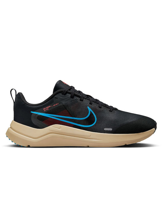 Nike Downshifter 12 Ανδρικά Αθλητικά Παπούτσια Running Dark Smoke Grey / Laser Blue / Khaki