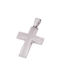 Men's White Gold Cross 9K