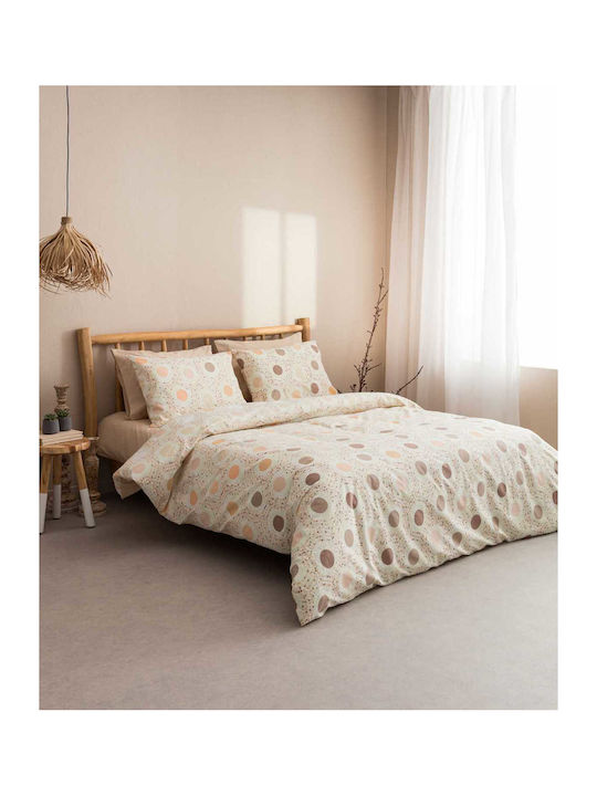 Vesta Home Σετ Παπλωματοθήκη Βαμβακερή Μονή με Μαξιλαροθήκη 170x240cm Amanda 1