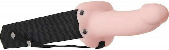 Adam & Eve Adam's Flexskin Hollow Gurtzeug mit Dildo 16cm in Hautfarbe