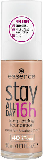 Essence Stay All Day 16H Waterproof Liquid Foundation 40 Soft Almond 30ml