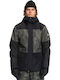 Quiksilver Mission Printed Block EQYTJ03339-KVJ2 Ανδρικό Μπουφάν για Σκι & Snowboard True Black/Fade Out Camo