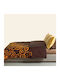 Palamaiki Silvestre Coverlet Single from Cotton & Polyester Orange / Brown 160x260cm