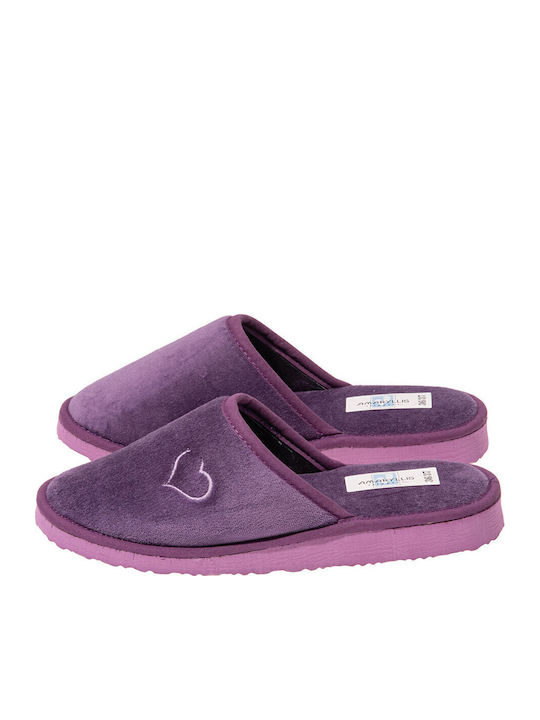Amaryllis Slippers Зимни Дамски Чехли Лилав