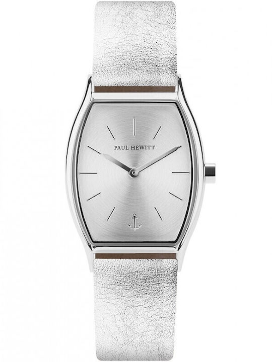 Paul Hewitt Women's Watch with Silver Leather Strap