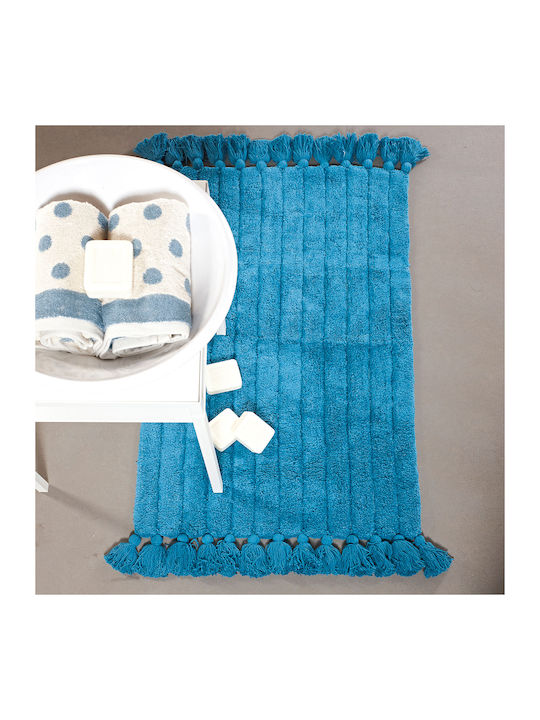 Kentia Bath Mat Cotton Nova 000069611 01 Blue 70x110cm