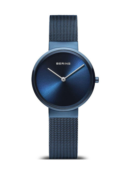 Bering Time Classic Uhr mit Blau Metallarmband