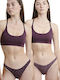 Bamboo Women's String 2Pack Purple