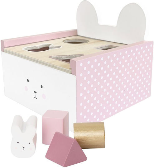 Jabadabado Shape Sorting Toy Box Bunny made of Wood for 18++ Months